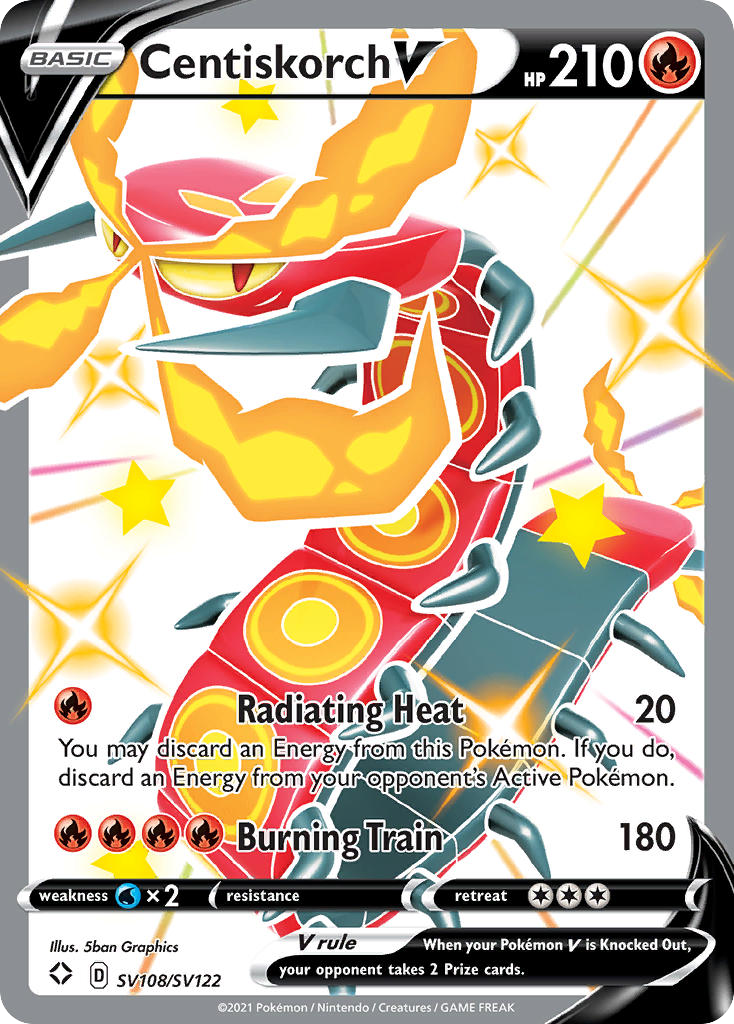 Centiskorch V SV108 · Shining Fates Shiny Vault