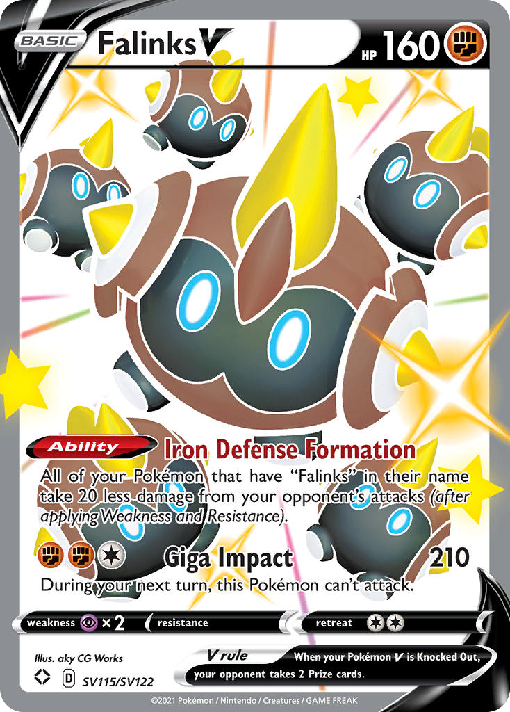 Falinks V SV115 · Shining Fates Shiny Vault