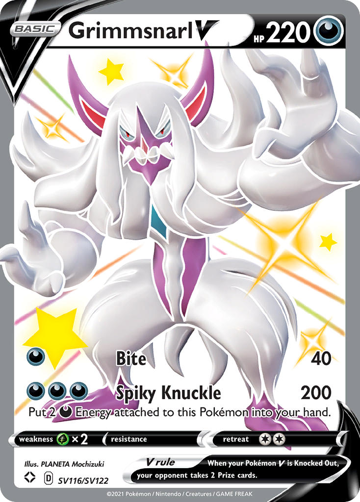Grimmsnarl V SV116 · Shining Fates Shiny Vault