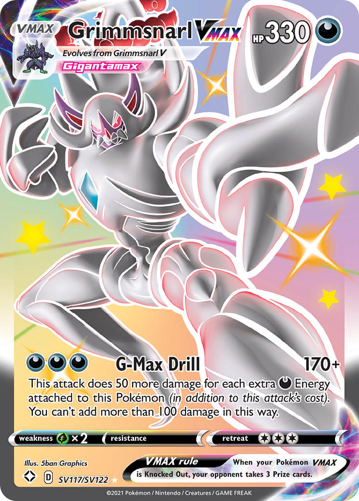 Grimmsnarl VMAX SV117 · Shining Fates Shiny Vault