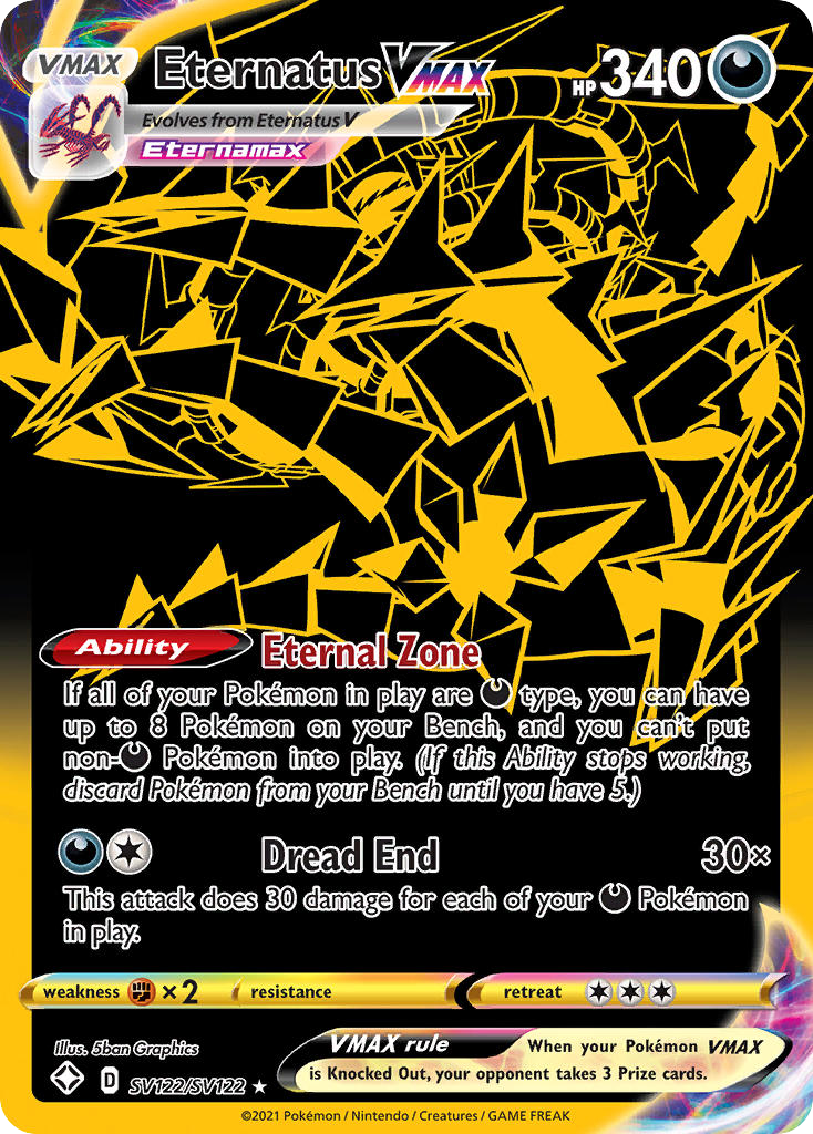 Eternatus VMAX SV122 · Shining Fates Shiny Vault
