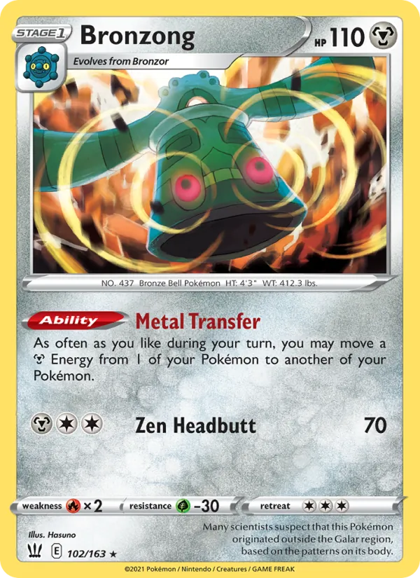 Bronzong 102 · Battle Styles