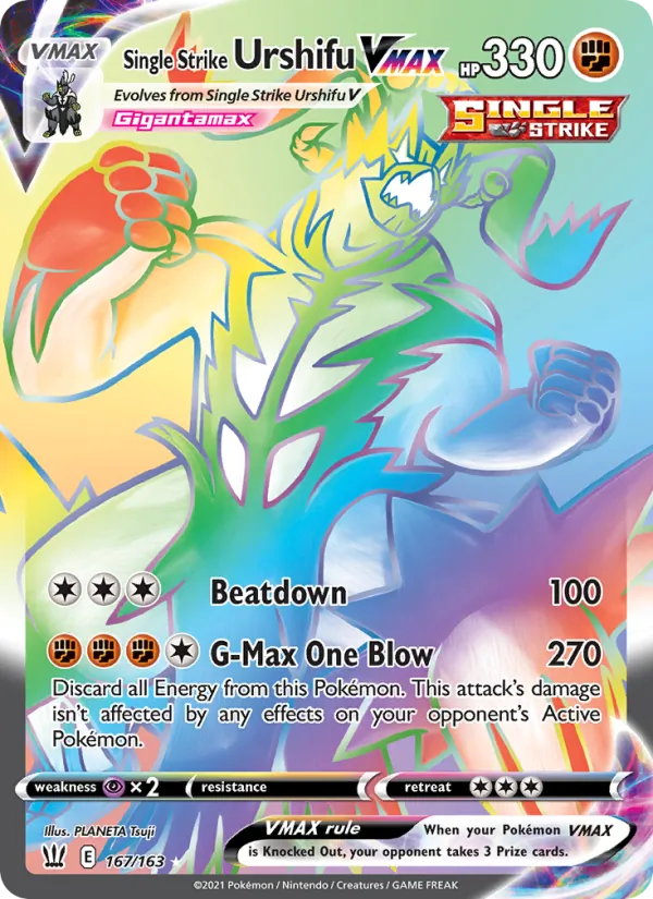 Single Strike Urshifu VMAX 167 · Battle Styles