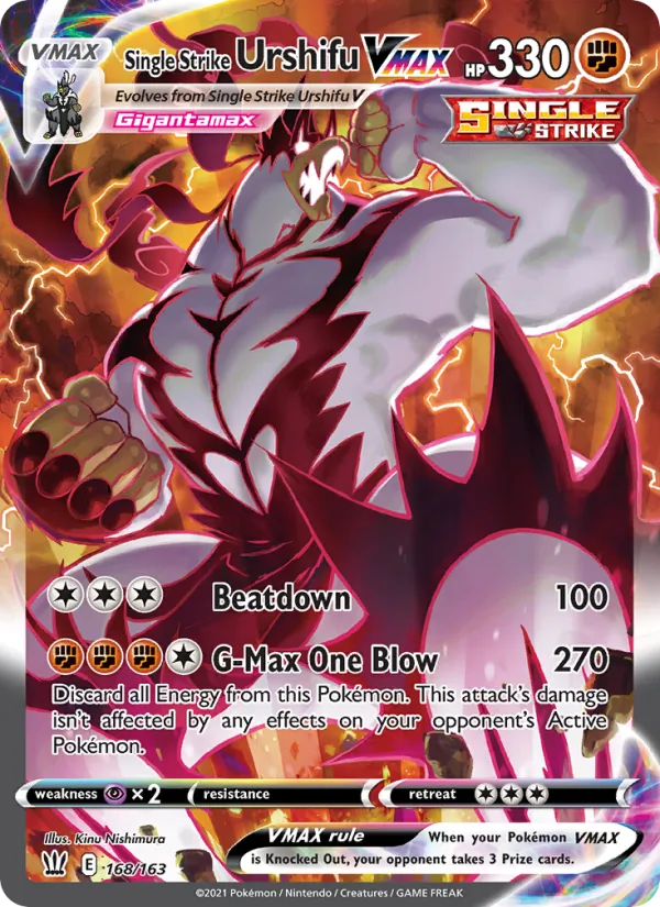 Single Strike Urshifu VMAX 168 · Battle Styles