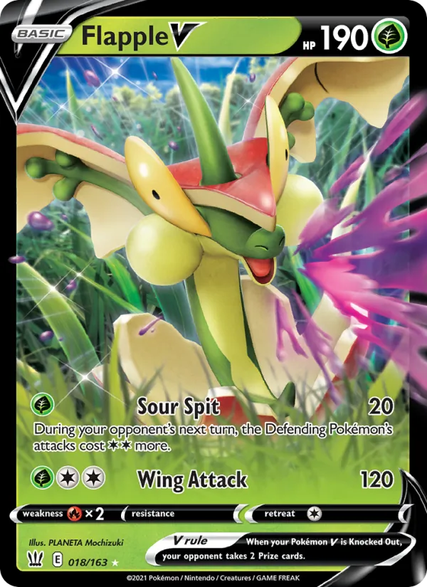 Flapple V 18 · Battle Styles