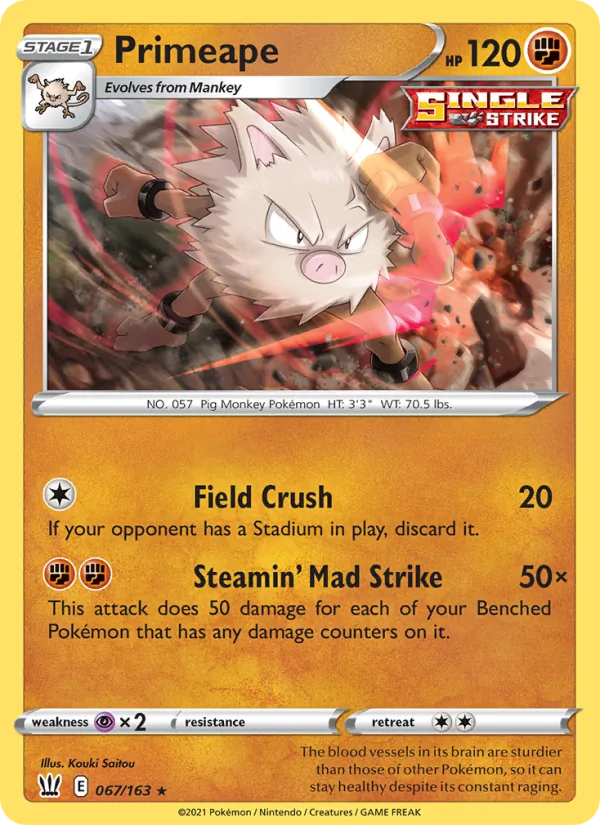 Primeape 67 · Battle Styles