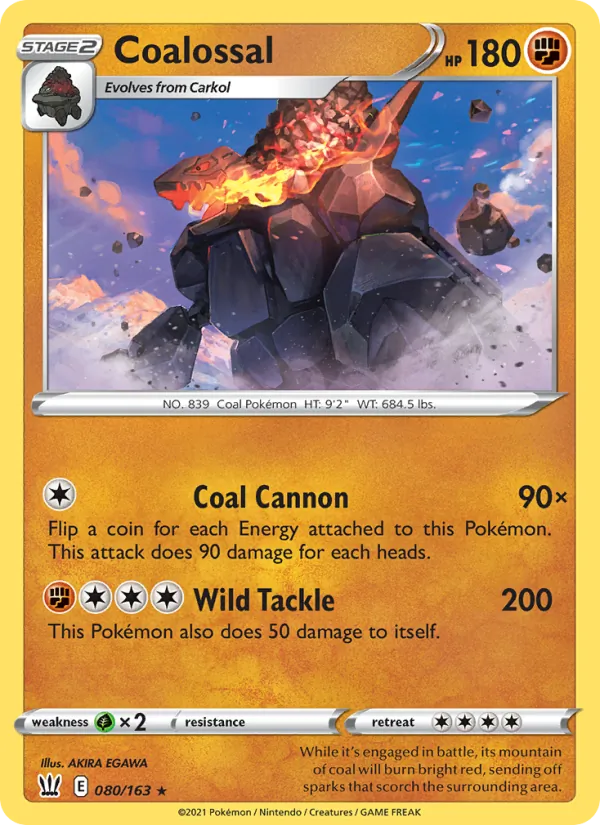 Coalossal 80 · Battle Styles