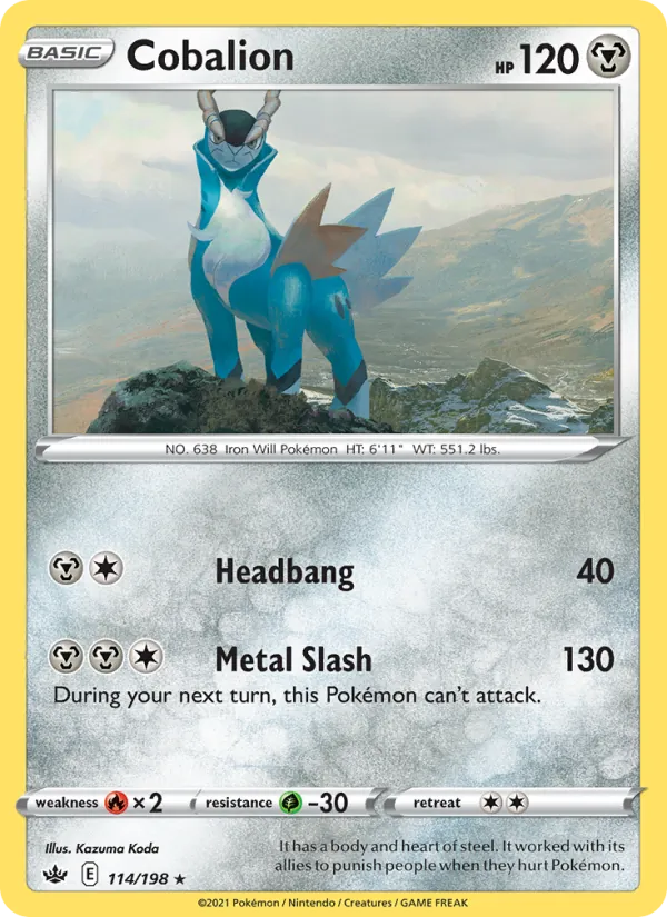 Cobalion 114 · Chilling Reign