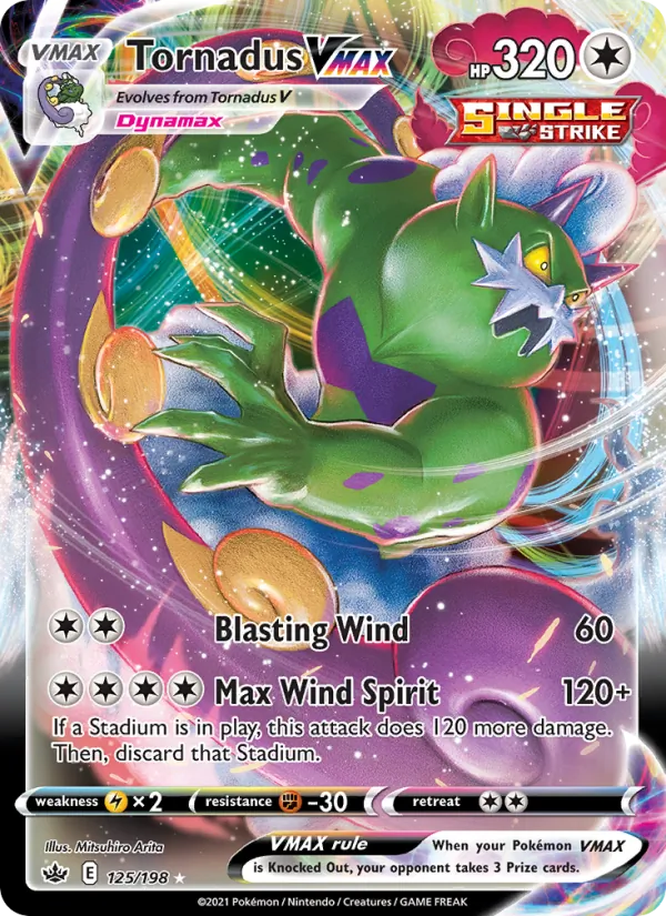 Tornadus VMAX 125 · Chilling Reign