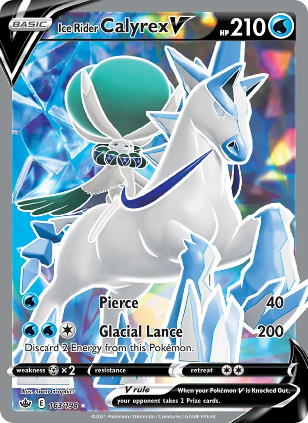 Ice Rider Calyrex V 163 · Chilling Reign