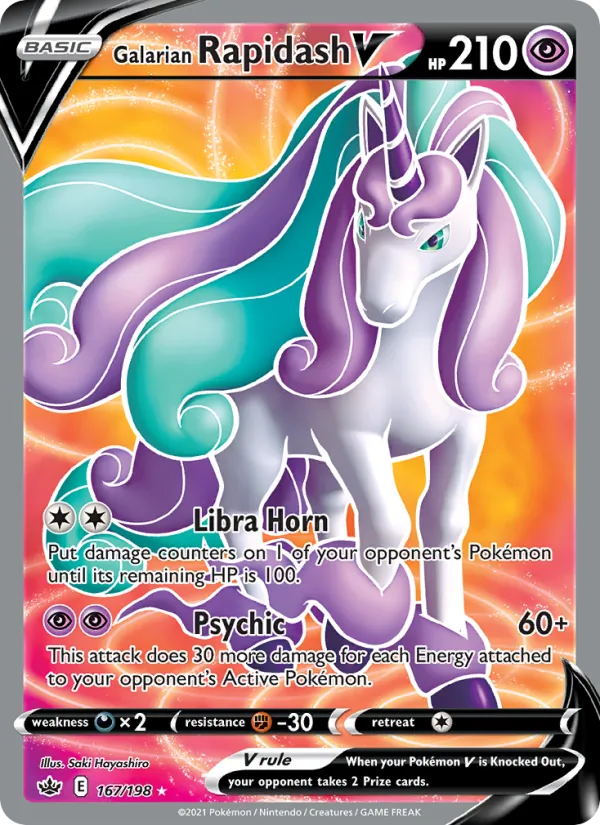 Galarian Rapidash V 167 · Chilling Reign