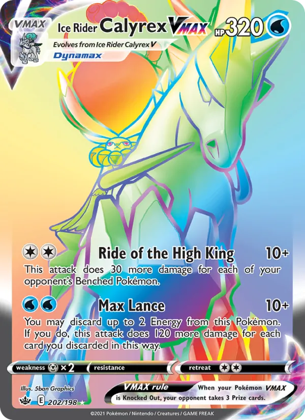 Ice Rider Calyrex VMAX 202 · Chilling Reign