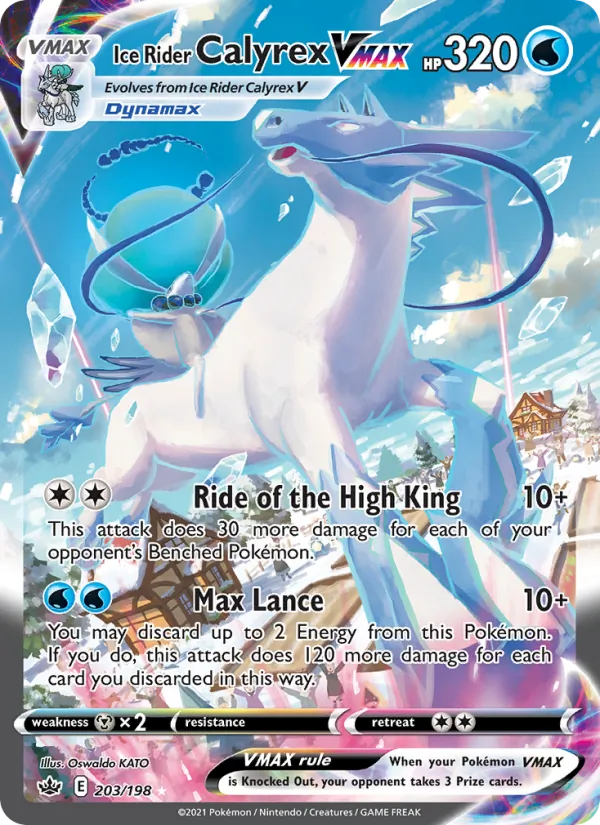 Ice Rider Calyrex VMAX 203 · Chilling Reign
