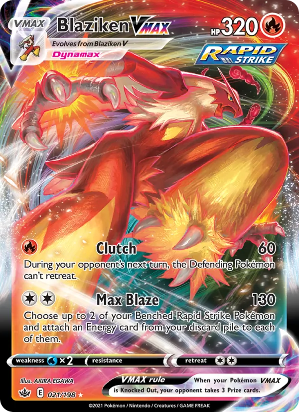 Blaziken VMAX 21 · Chilling Reign