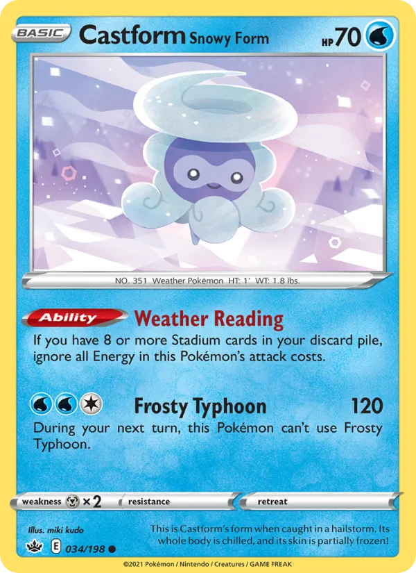 Castform Snowy Form 34 · Chilling Reign