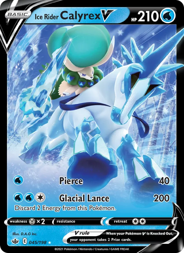 Ice Rider Calyrex V 45 · Chilling Reign