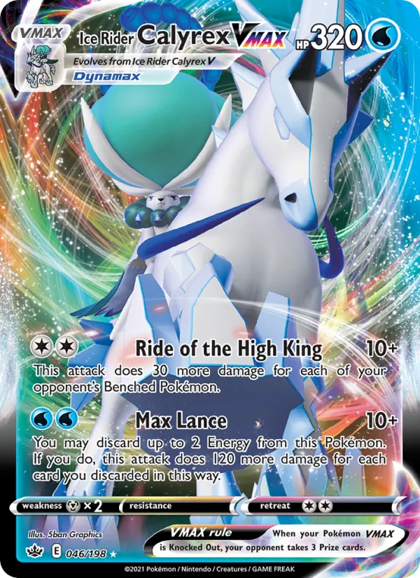 Ice Rider Calyrex VMAX 46 · Chilling Reign