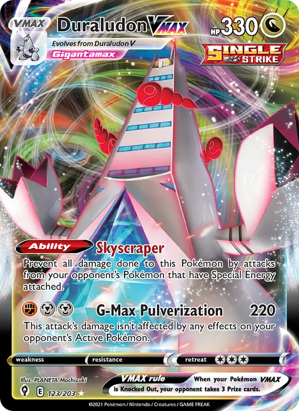 Duraludon VMAX 123 · Evolving Skies