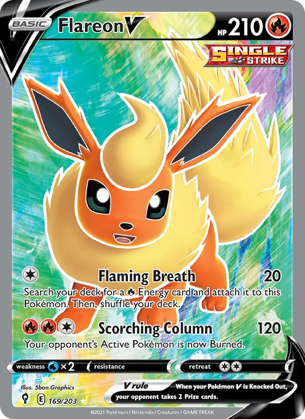 Flareon V 169 · Evolving Skies