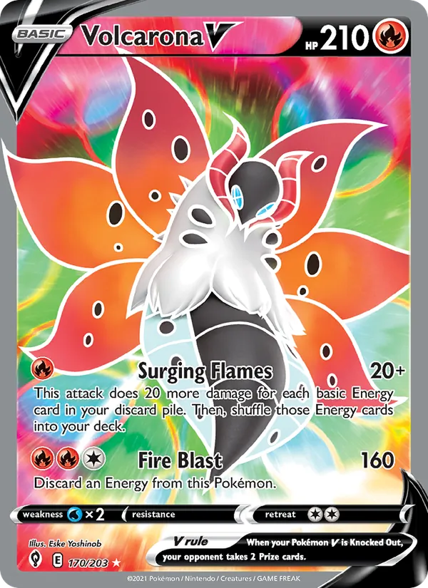 Volcarona V 170 · Evolving Skies