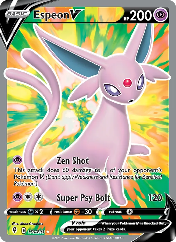 Espeon V 179 · Evolving Skies