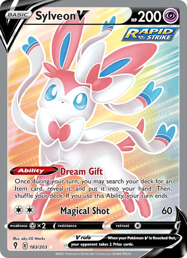 Sylveon V 183 · Evolving Skies