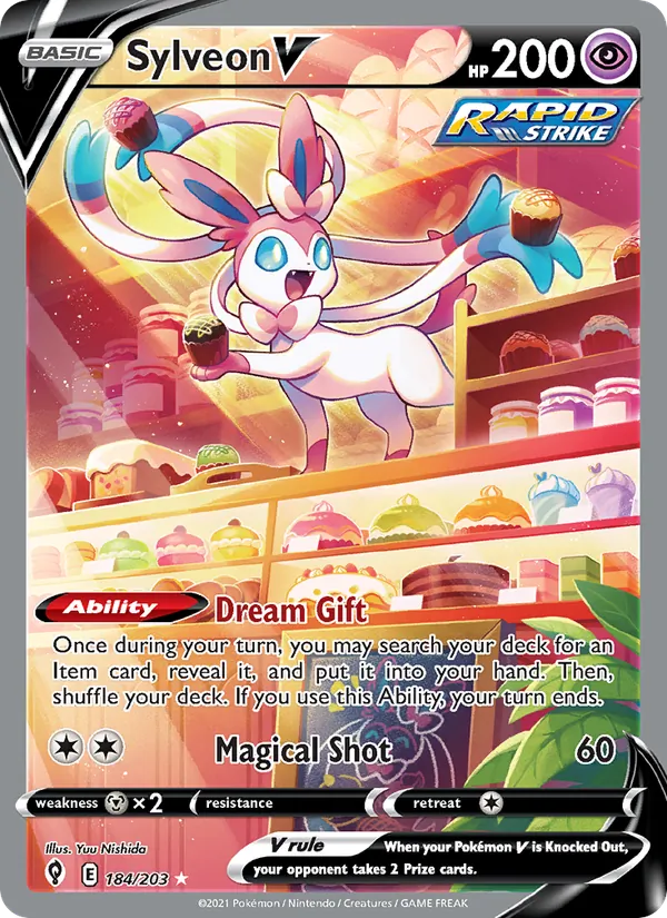 Sylveon V 184 · Evolving Skies