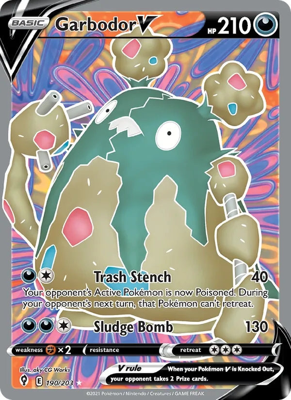 Garbodor V 190 · Evolving Skies