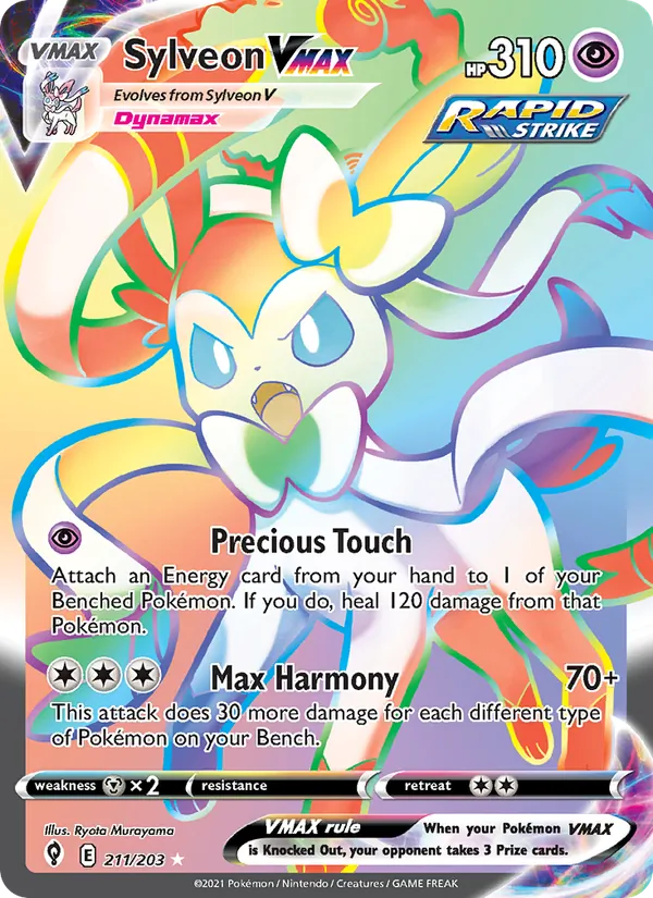 Sylveon VMAX 211 · Evolving Skies