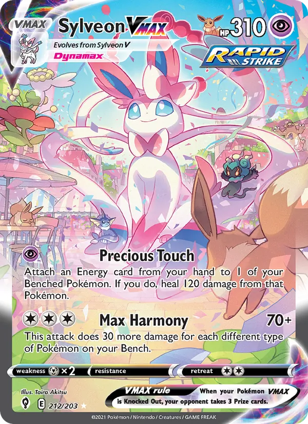 Sylveon VMAX 212 · Evolving Skies
