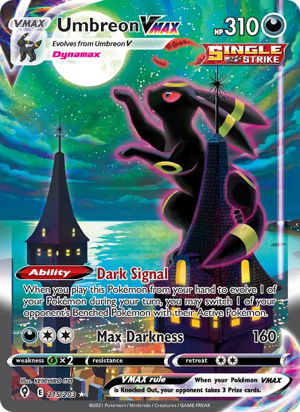 Umbreon VMAX 215 · Evolving Skies