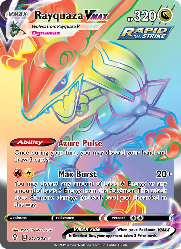 Rayquaza VMAX 217 · Evolving Skies