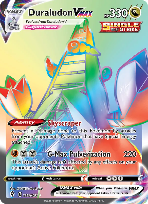 Duraludon VMAX 219 · Evolving Skies