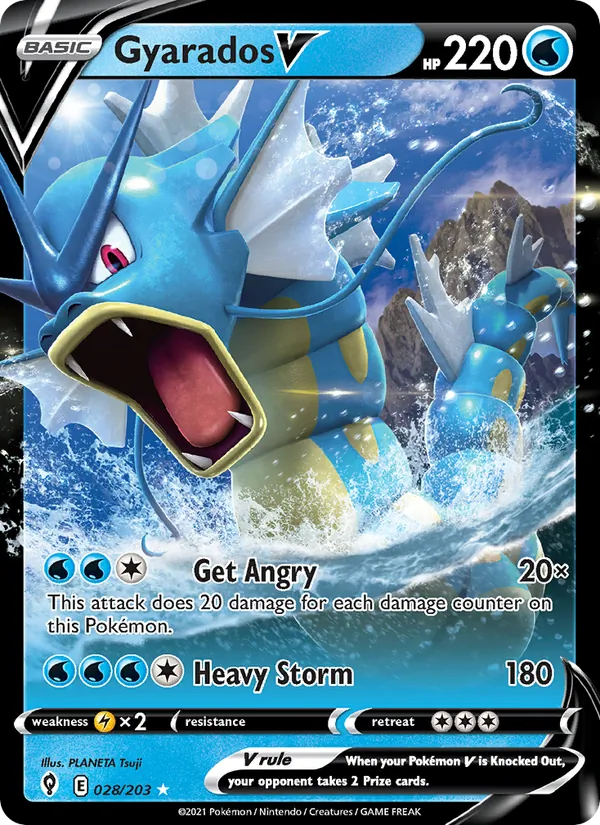 Gyarados V 28 · Evolving Skies