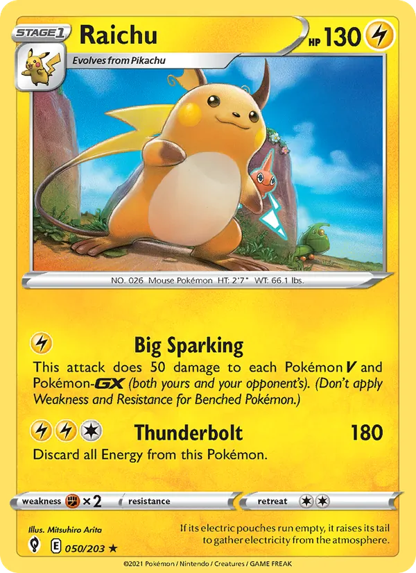 Raichu 50 · Evolving Skies