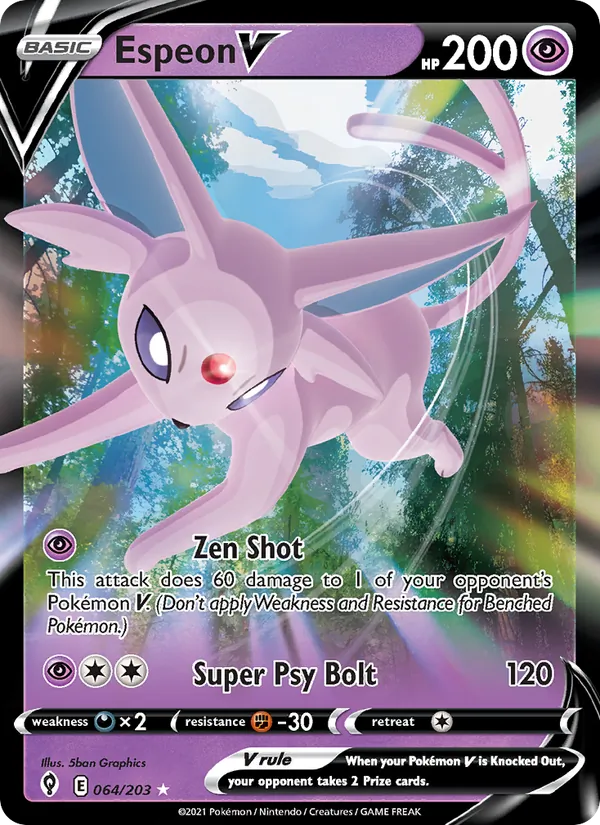 Espeon V 64 · Evolving Skies