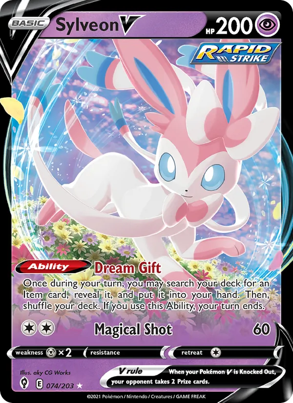 Sylveon V 74 · Evolving Skies
