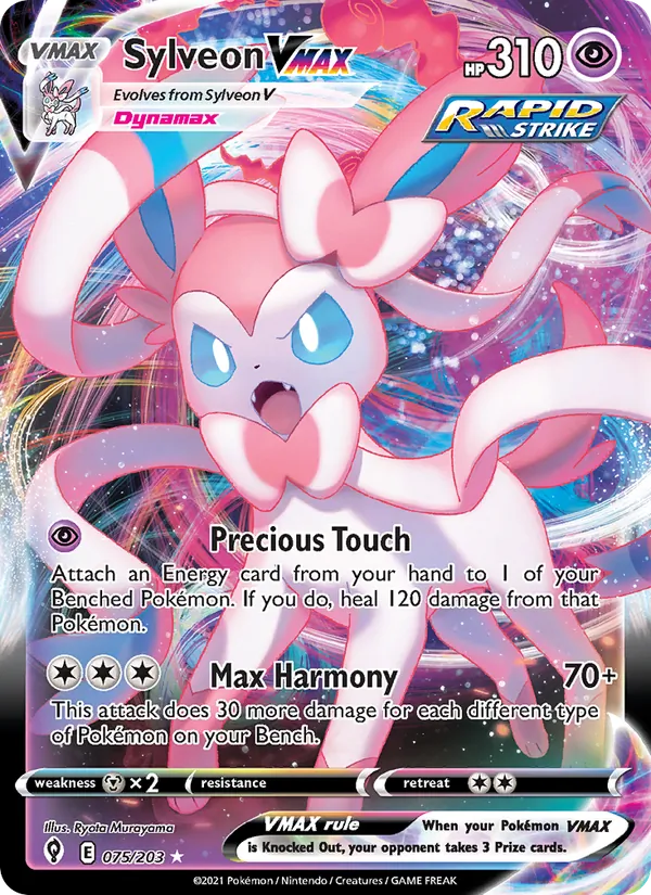 Sylveon VMAX 75 · Evolving Skies