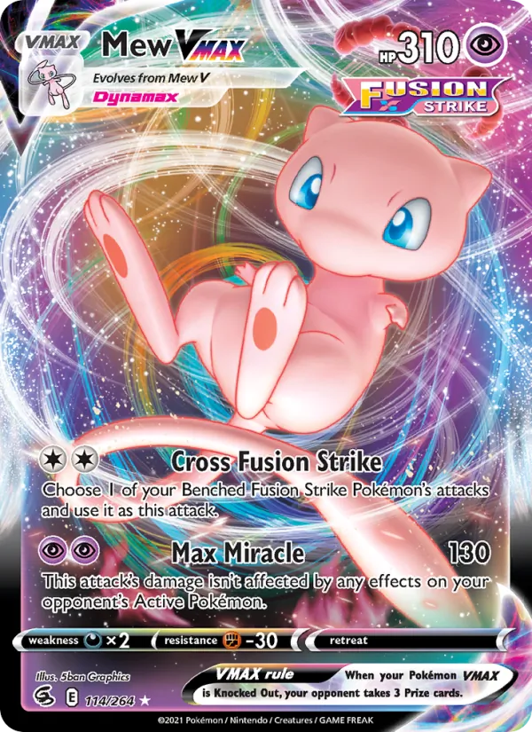 Mew VMAX 114 · Fusion Strike