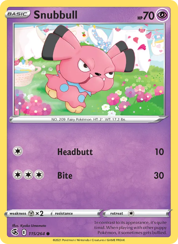 Snubbull 115 · Fusion Strike