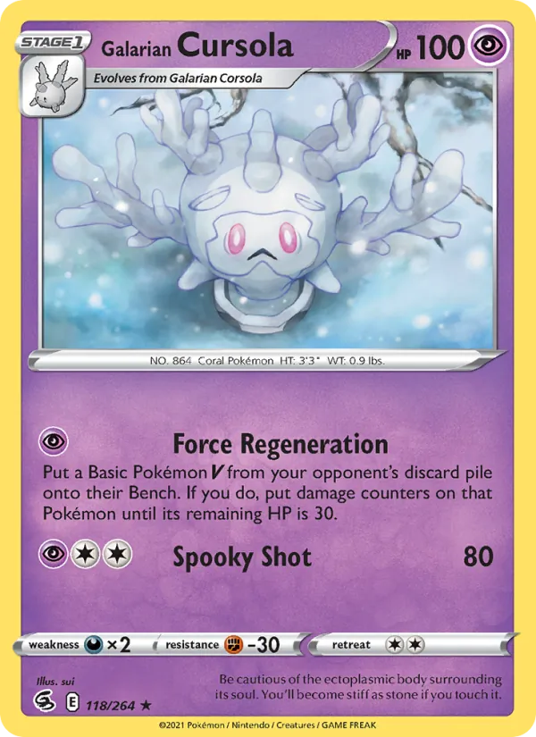 Galarian Cursola 118 · Fusion Strike