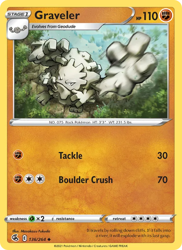 Graveler 136 · Fusion Strike