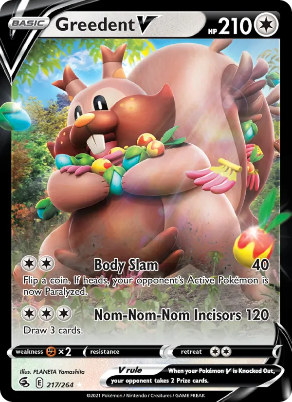 Greedent V 217 · Fusion Strike