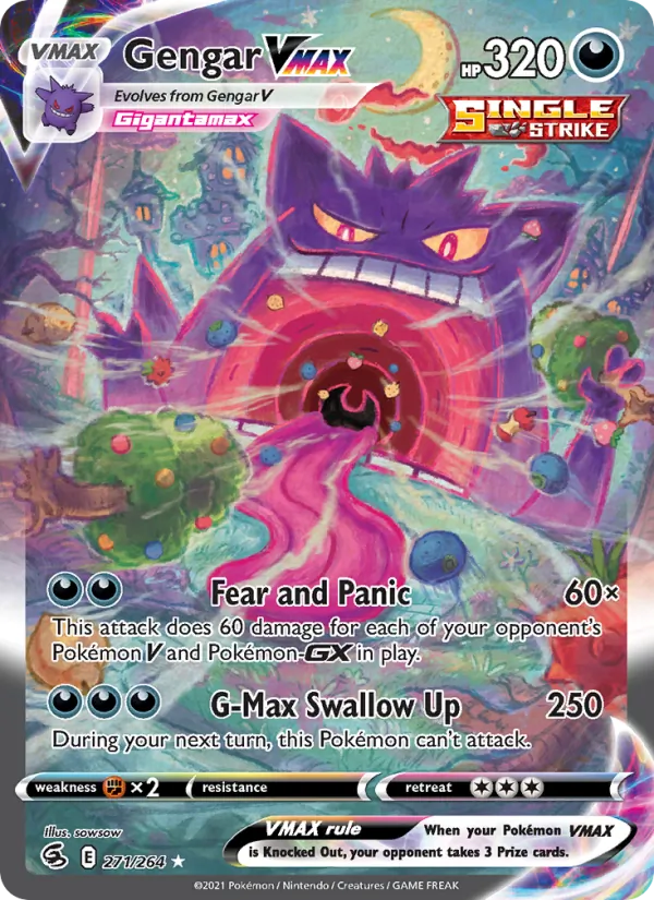 Gengar VMAX 271 · Fusion Strike