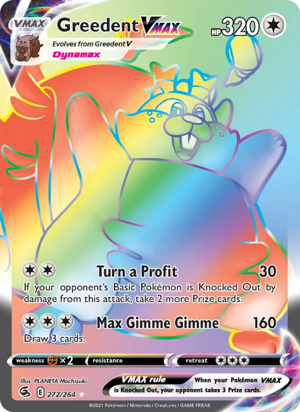 Greedent VMAX 272 · Fusion Strike