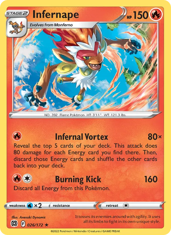 Infernape 026 · Brilliant Stars