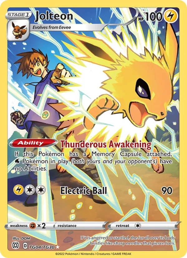 Jolteon TG04 · Brilliant Stars Trainer Gallery