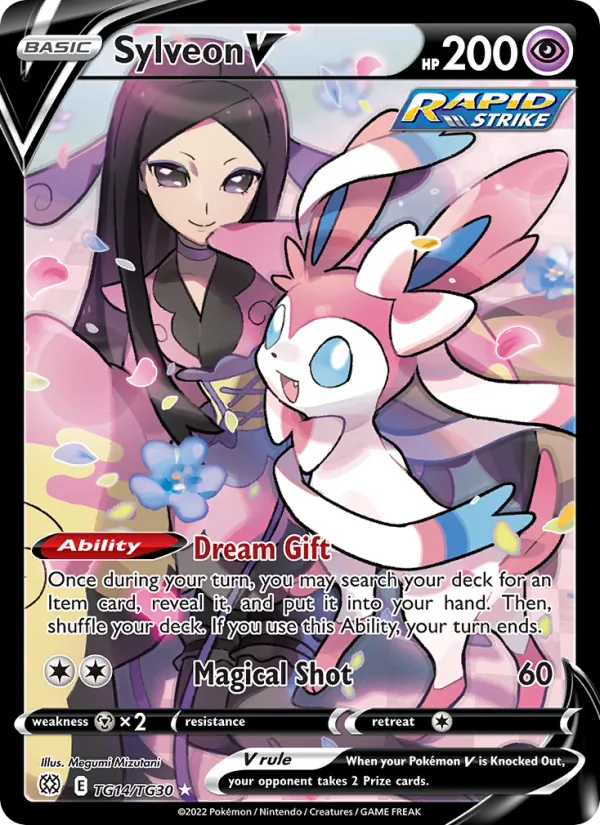 Sylveon V TG14 · Brilliant Stars Trainer Gallery