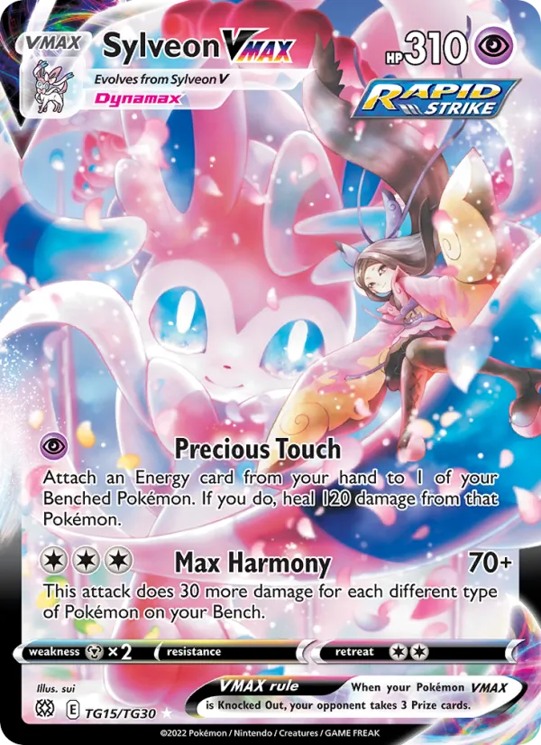 Sylveon VMAX TG15 · Brilliant Stars Trainer Gallery