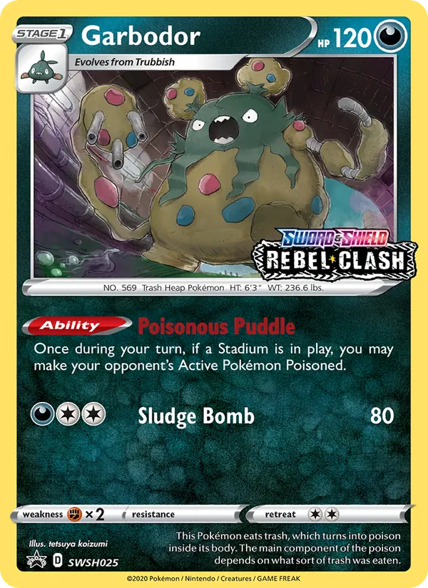 Garbodor SWSH025 · SWSH Black Star Promos